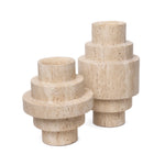 Agano Travertine Vase Set